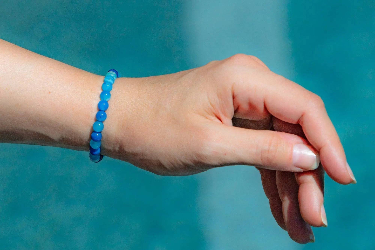 Blue Agate Bracelet - Uplift Beads
