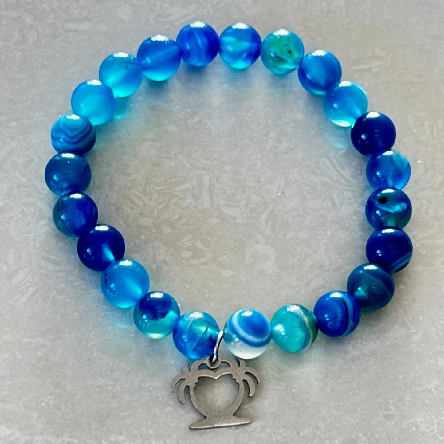 Blue Agate Bracelet - Uplift Beads