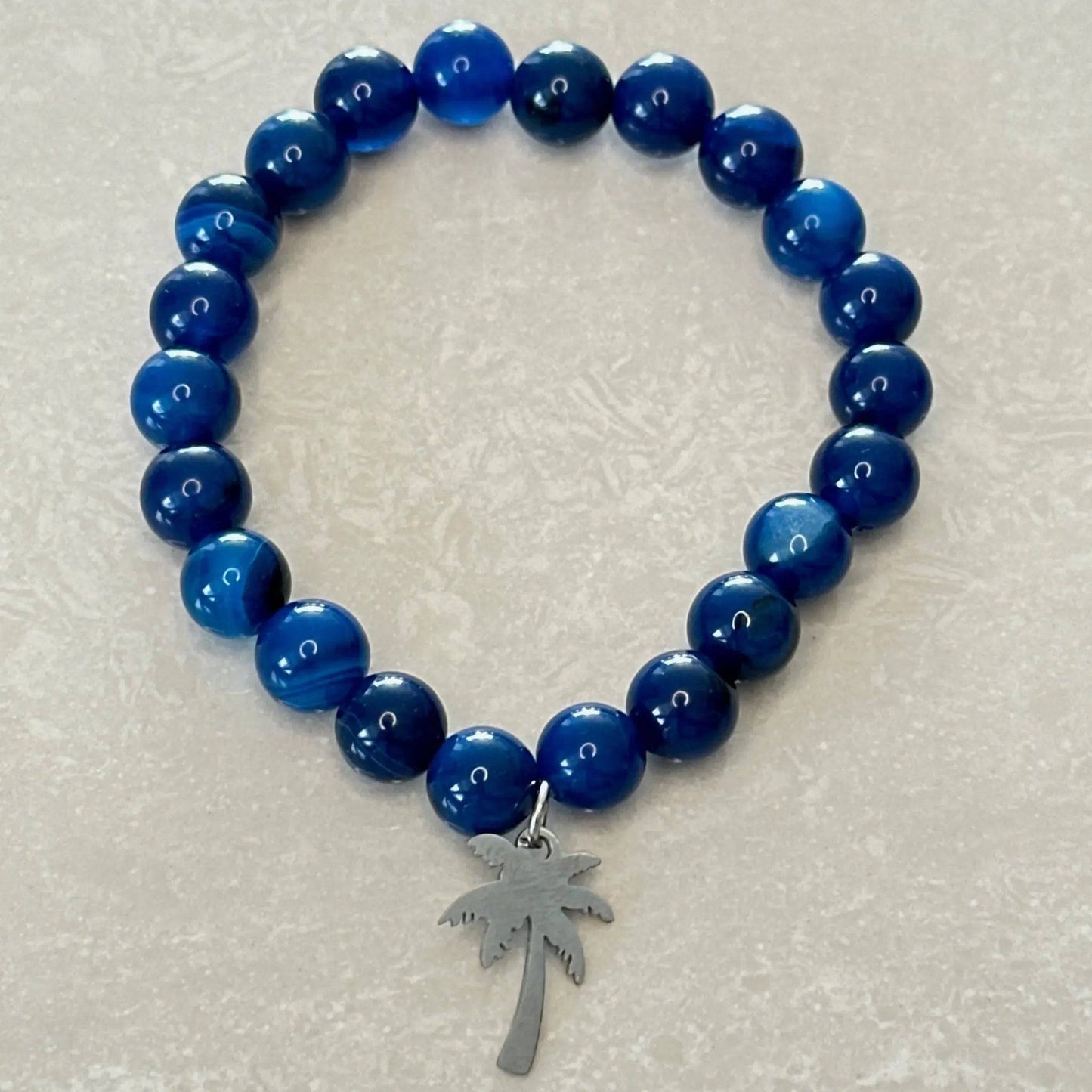 Blue Agate Bracelet - Uplift Beads