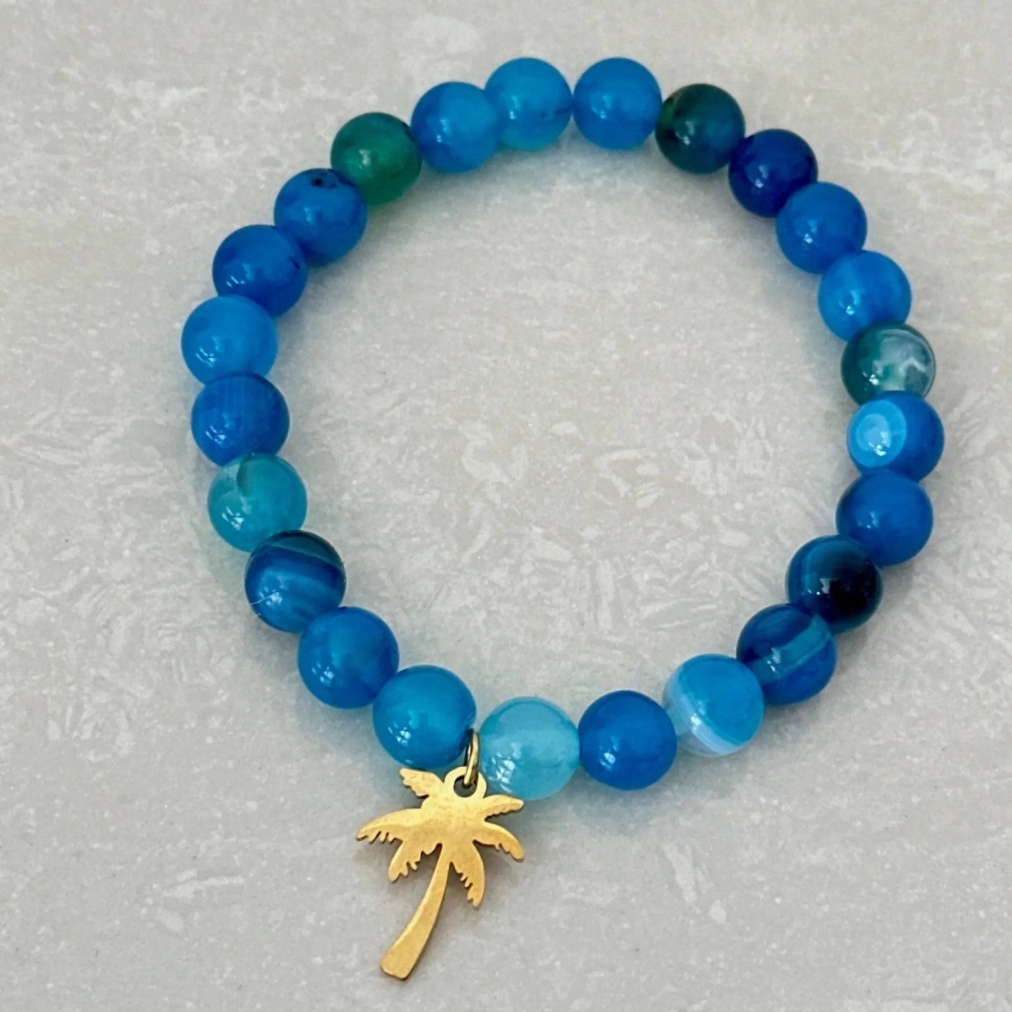 Blue Agate Bracelet - Uplift Beads