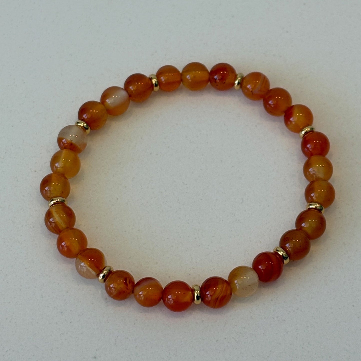 Carnelian Gemstone Bracelet – Natural Stone with Symbolic Accents - Uplift Beads LLC