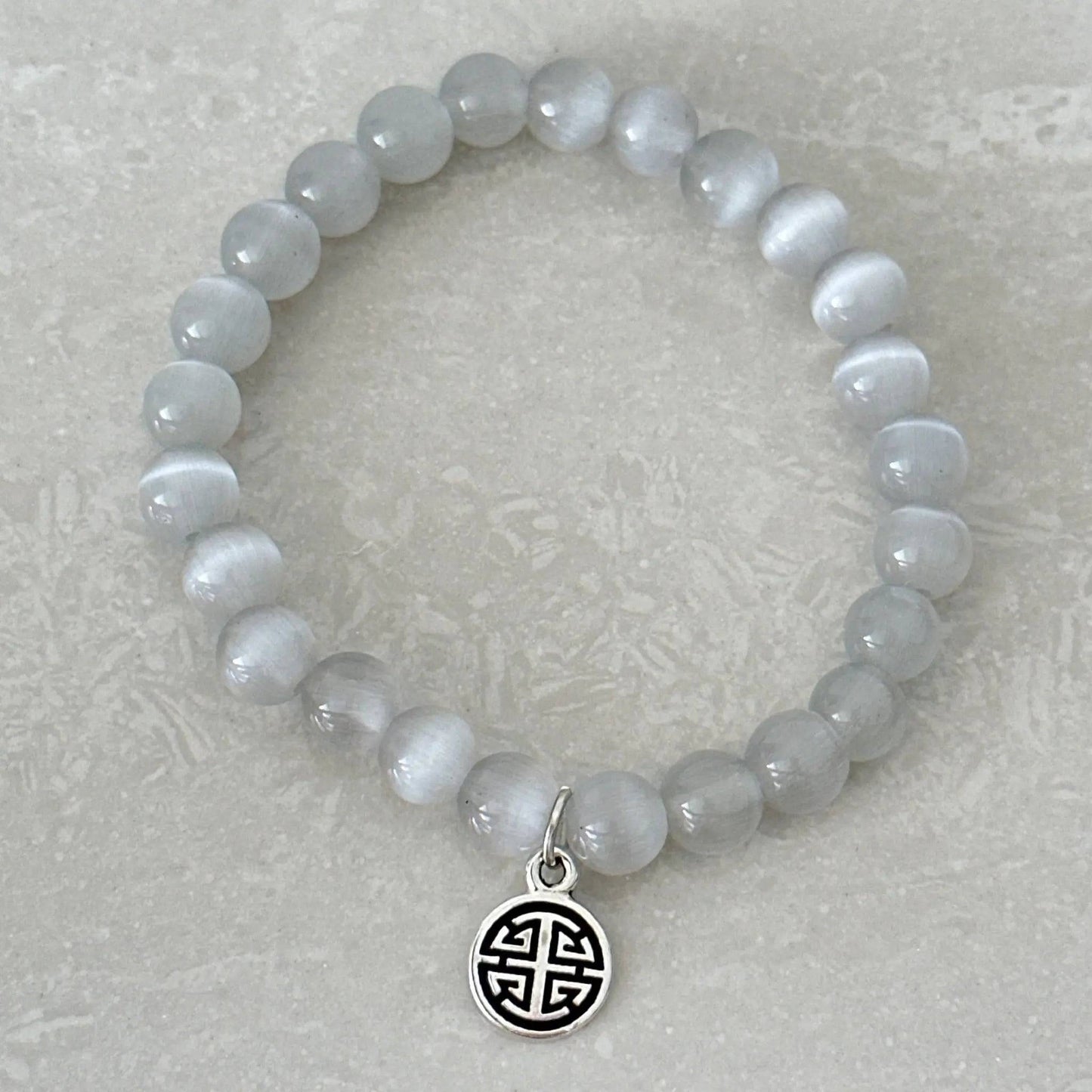 Cat Eye Glass Prosperity Bracelet - Uplift Beads