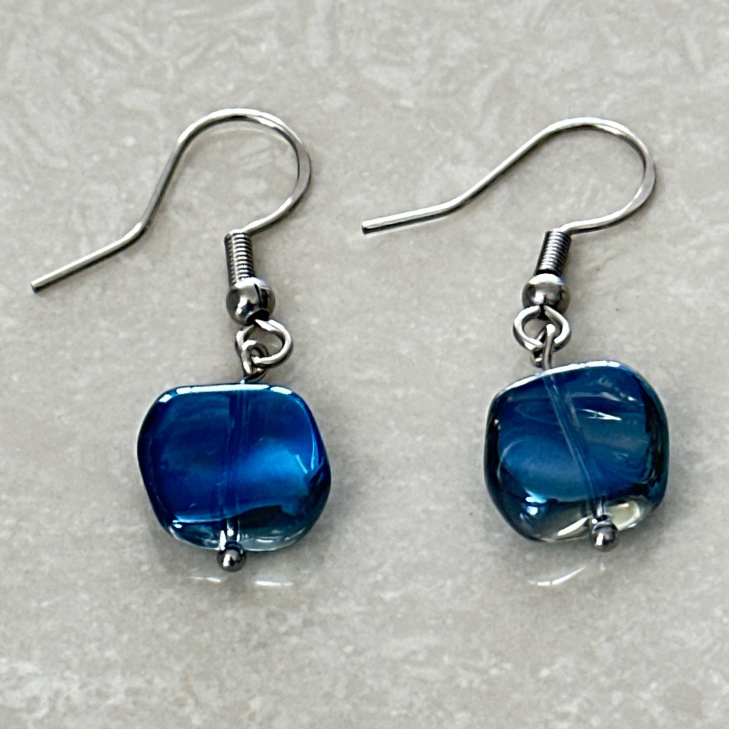 Iridescent Czech AB Glass Earrings - Uplift Beads