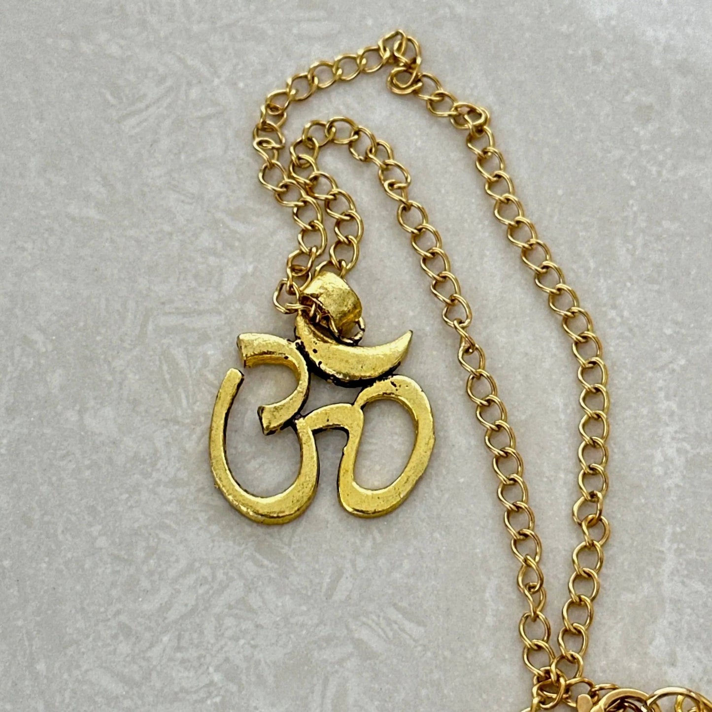 OM Yoga Meditation Necklace - Uplift Beads