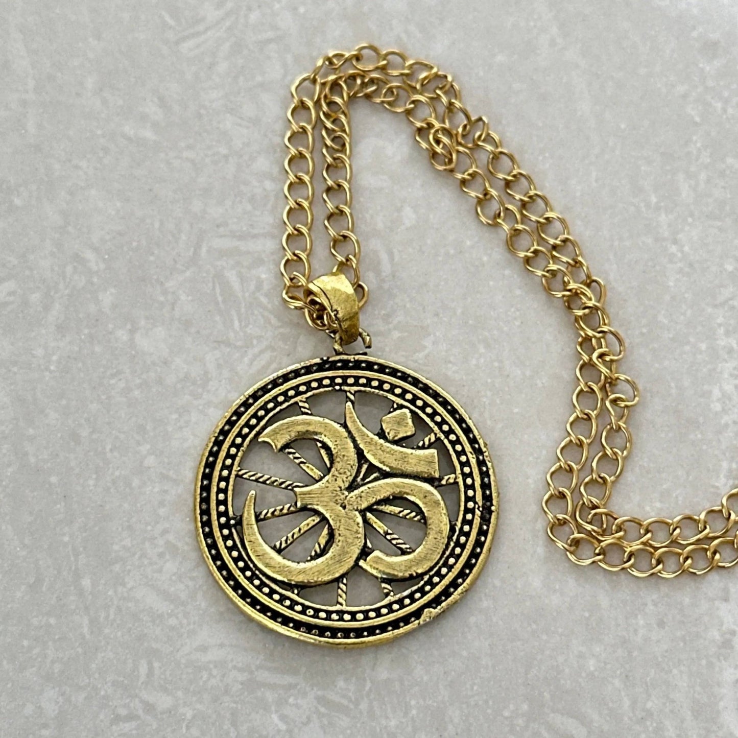 OM Yoga Meditation Necklace - Uplift Beads