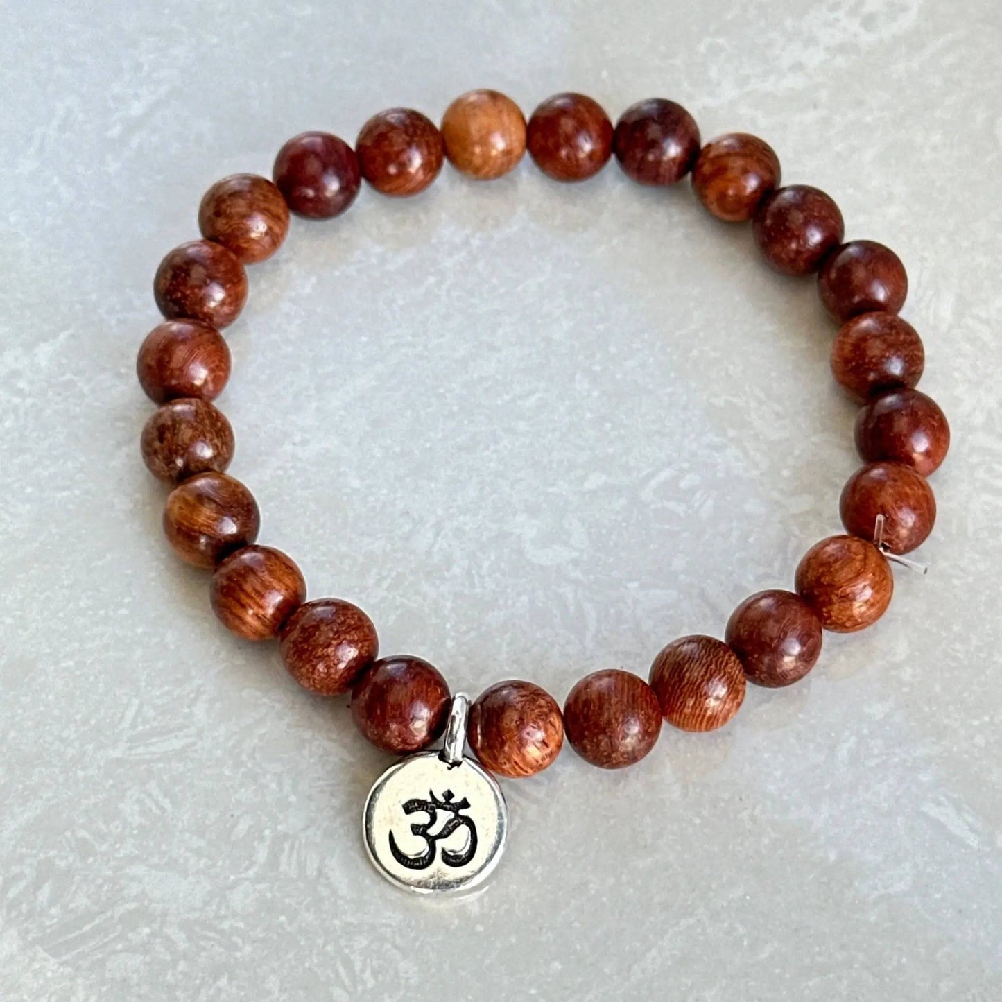 Rosewood OM 'Meditation & Tranquility' Bracelet - Uplift Beads