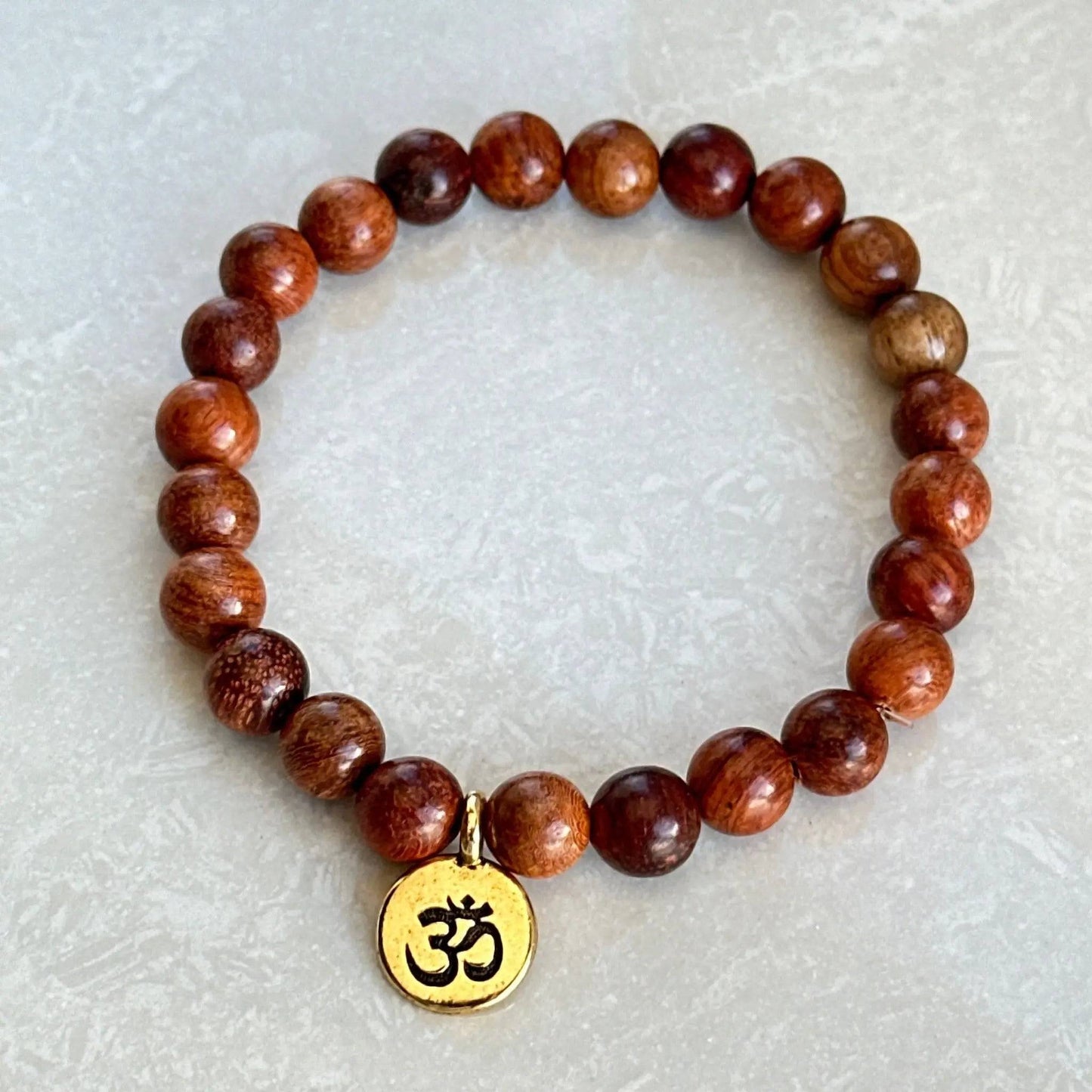 Rosewood OM 'Meditation & Tranquility' Bracelet - Uplift Beads