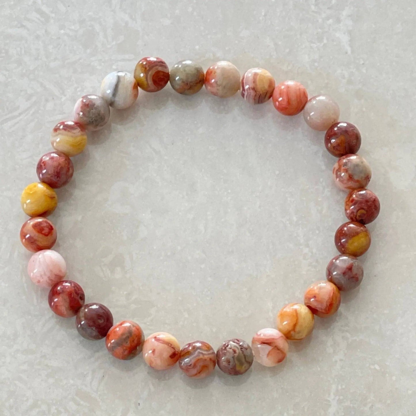 Crazy Lace Agate Bracelet - Uplift Beads