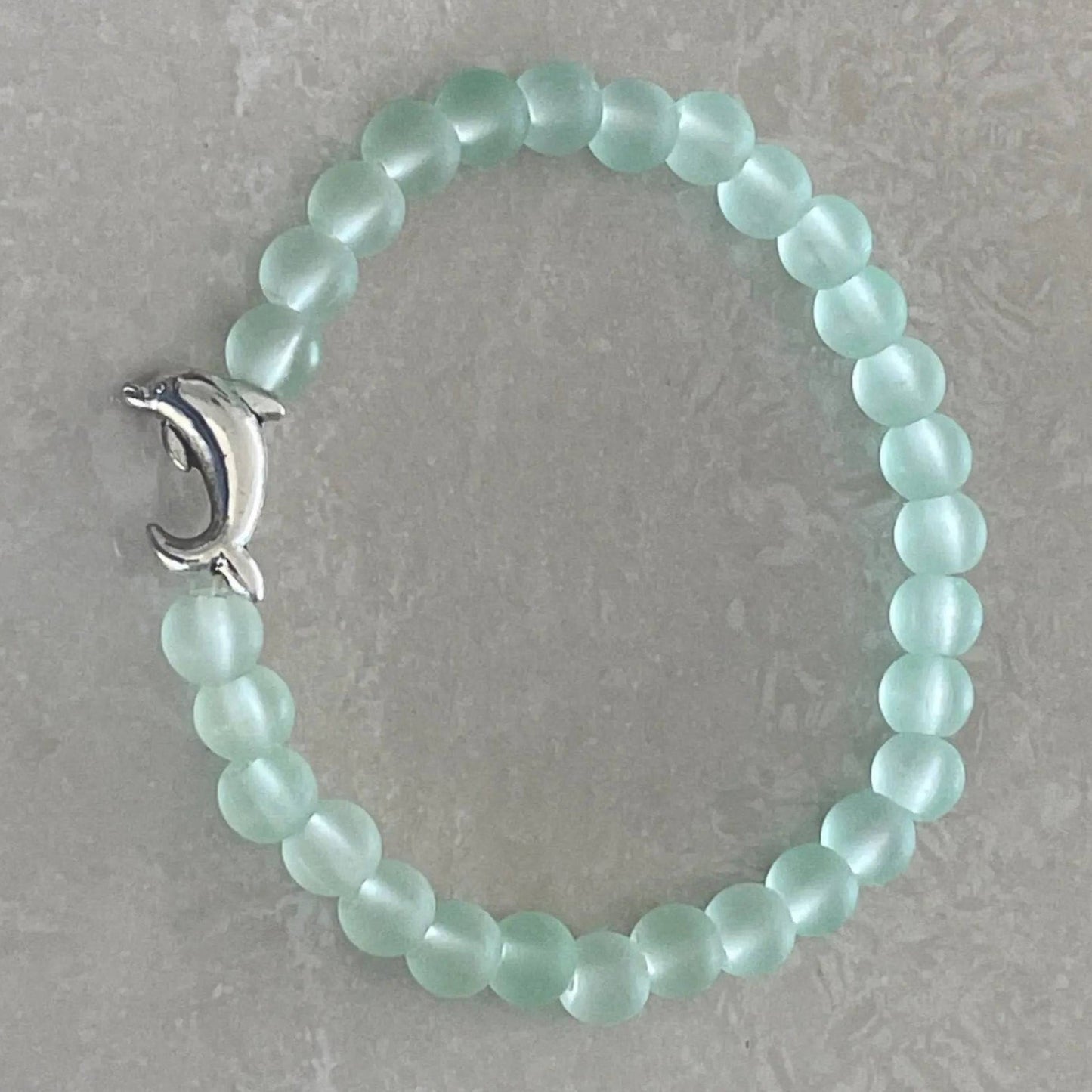 Dolphin Sea Glass Bracelet - Uplift Beads