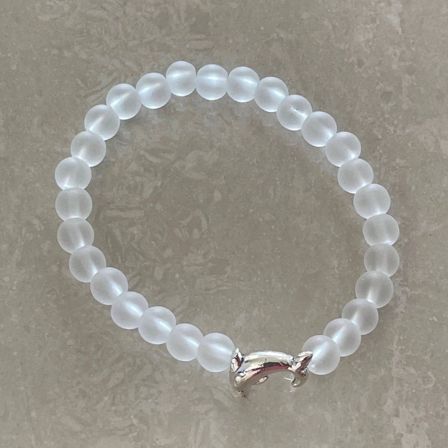 Dolphin Sea Glass Bracelet - Uplift Beads