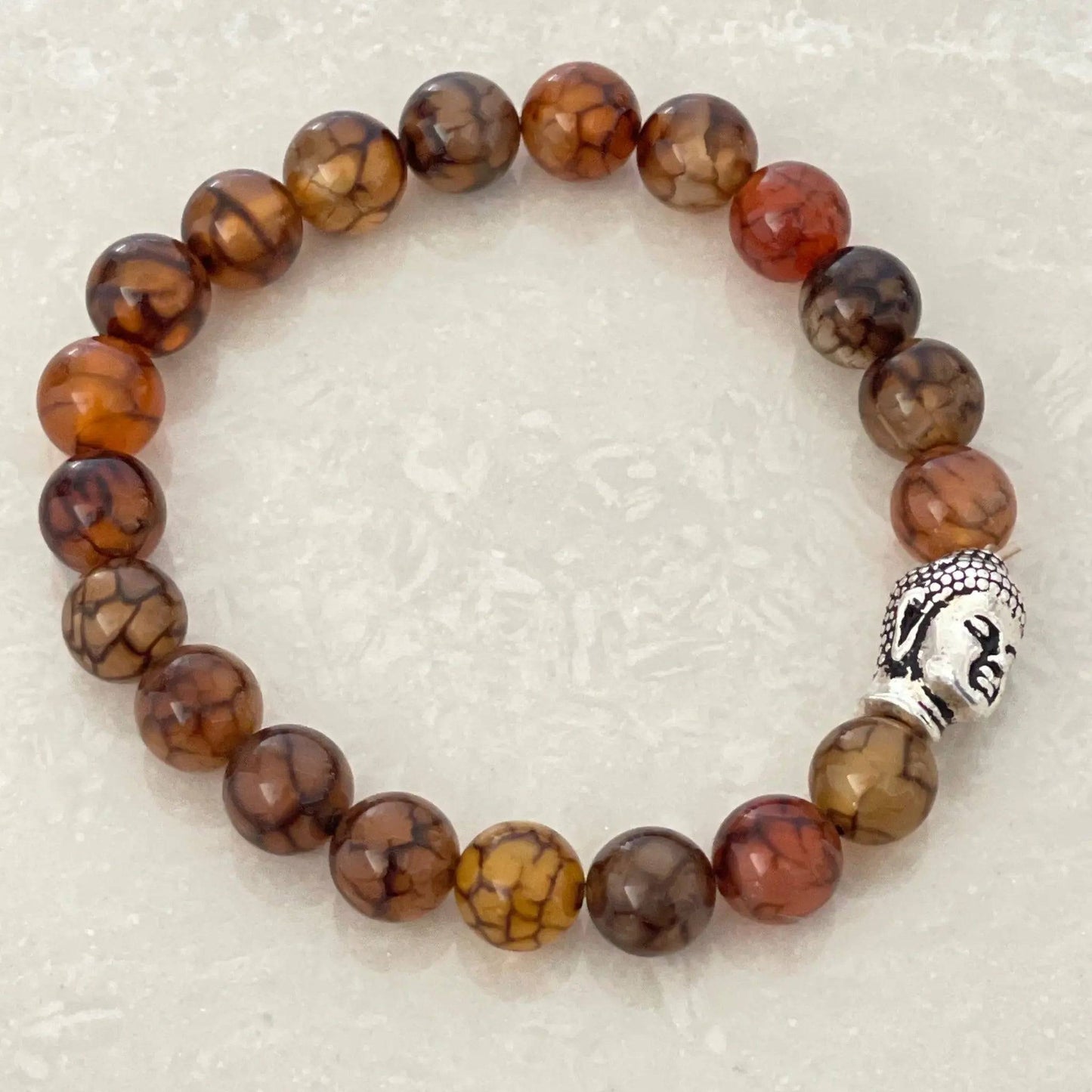 Dragon Vein Agate Bracelet - Uplift Beads