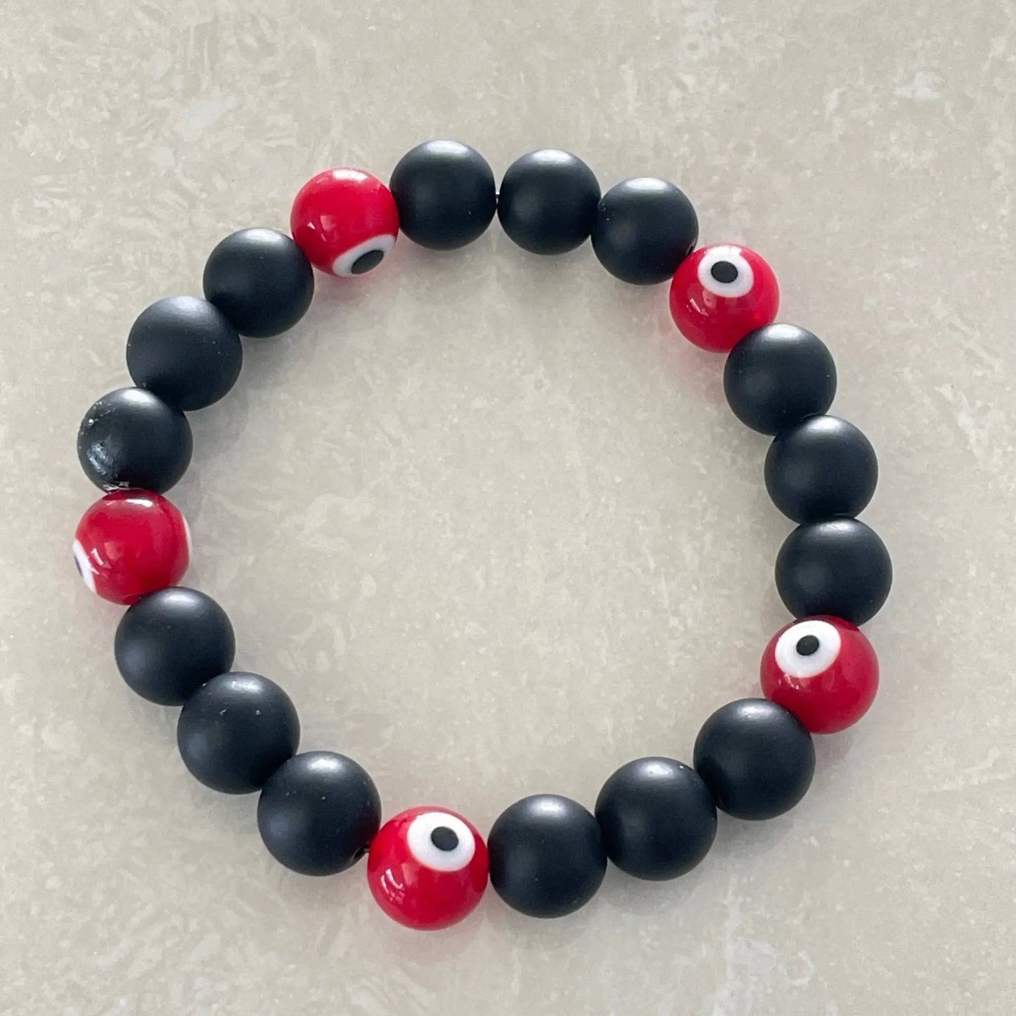 Evil Eye Glass Bead Bracelet - Uplift Beads