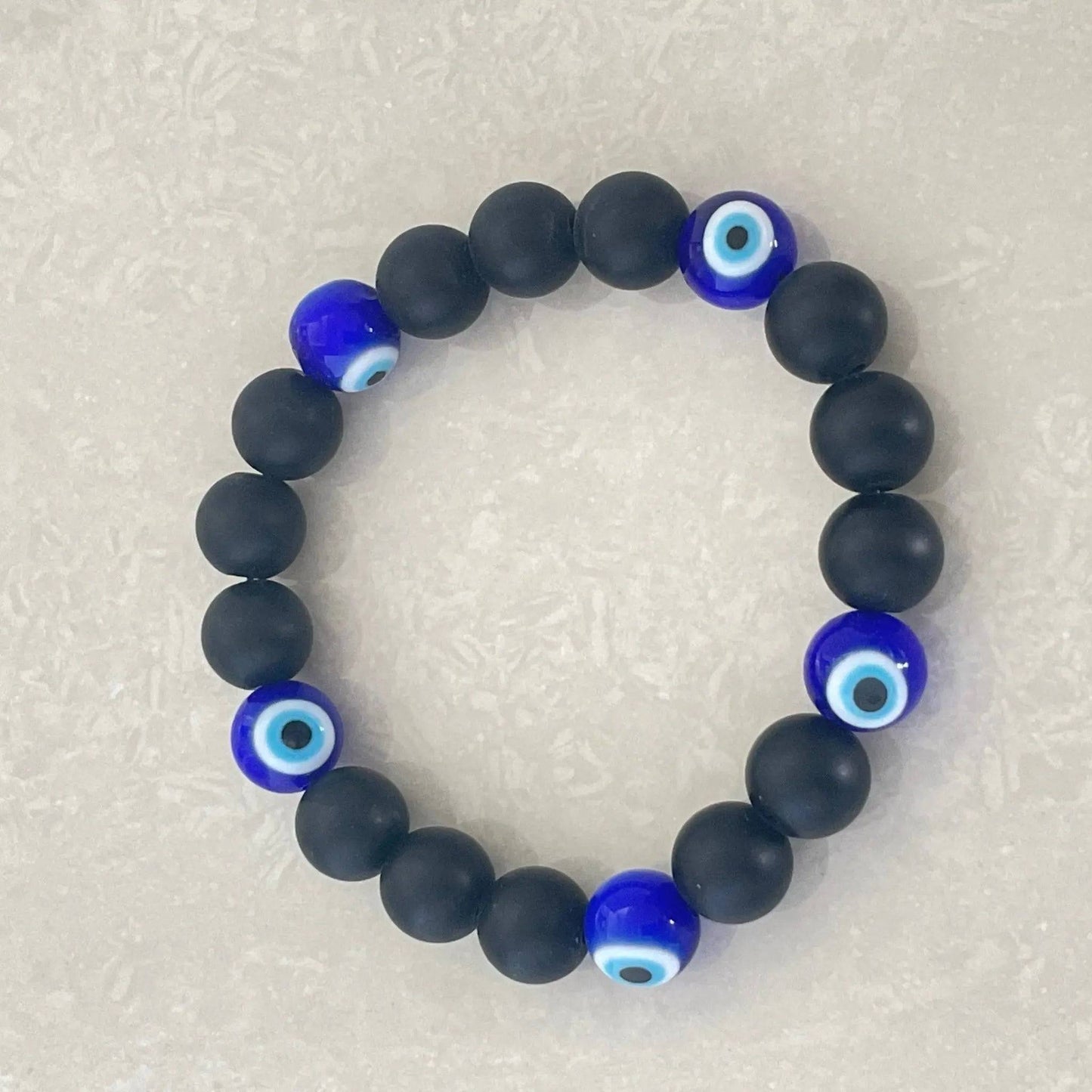 Evil Eye Glass Bead Bracelet - Uplift Beads