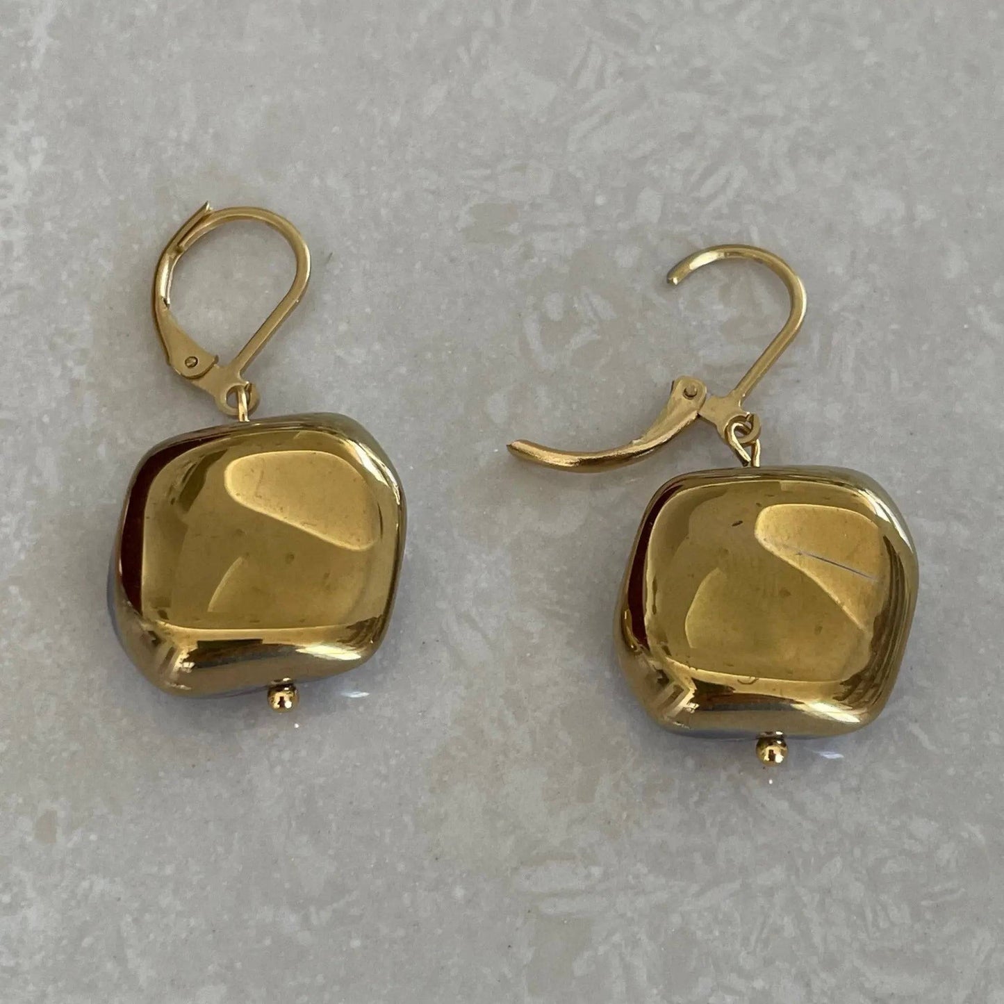Iridescent Czech AB Glass Earrings - Uplift Beads