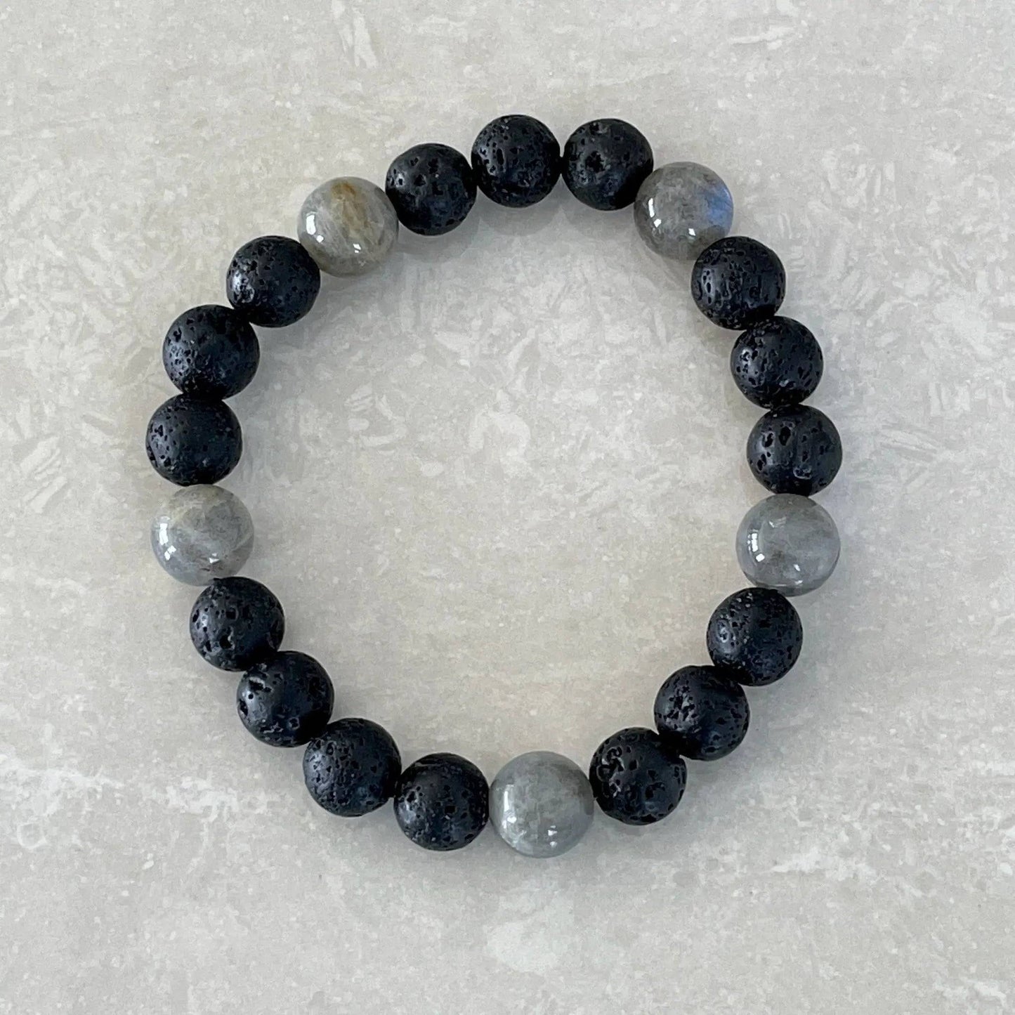 Lava & Labradorite Diffuser Bracelet - Uplift Beads