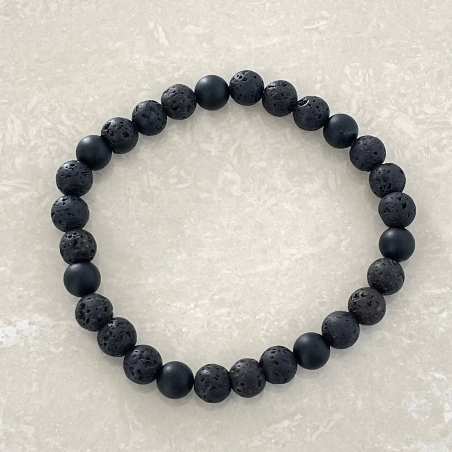 Lava & Matte Onyx Diffuser Bracelet - Uplift Beads