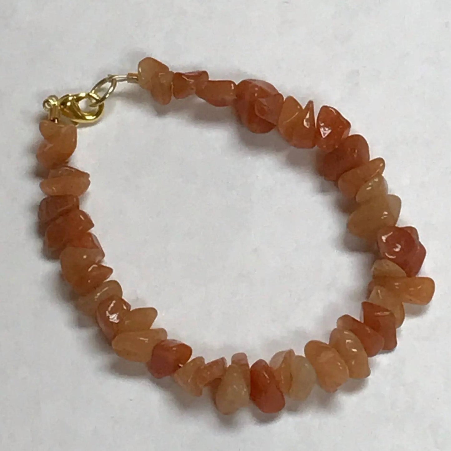 Red Aventurine Bracelet featuring genuine earthy red gemstones - Uplift Beads
