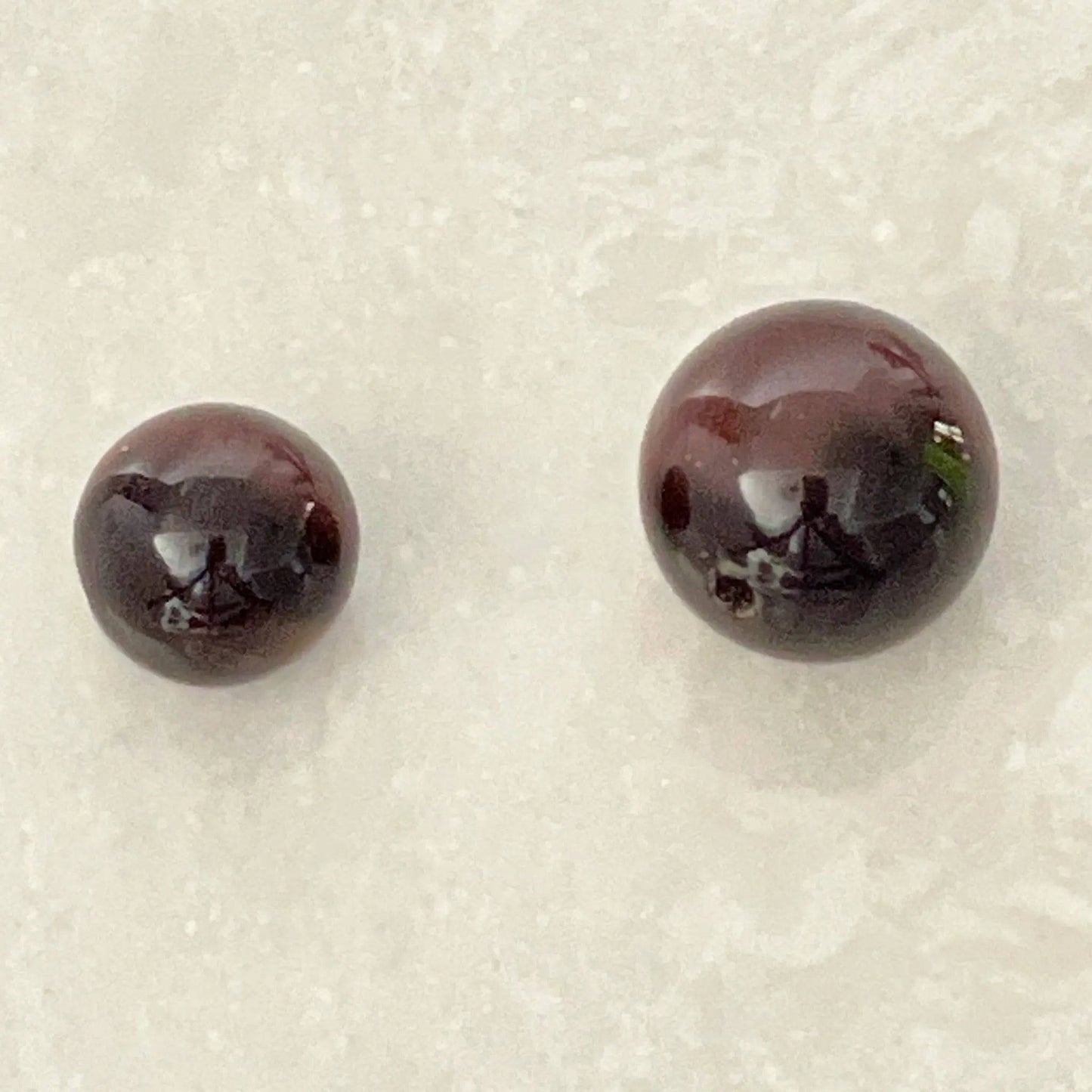 Close-up of Red Tiger Eye bracelet showing natural luster - Uplift Beads