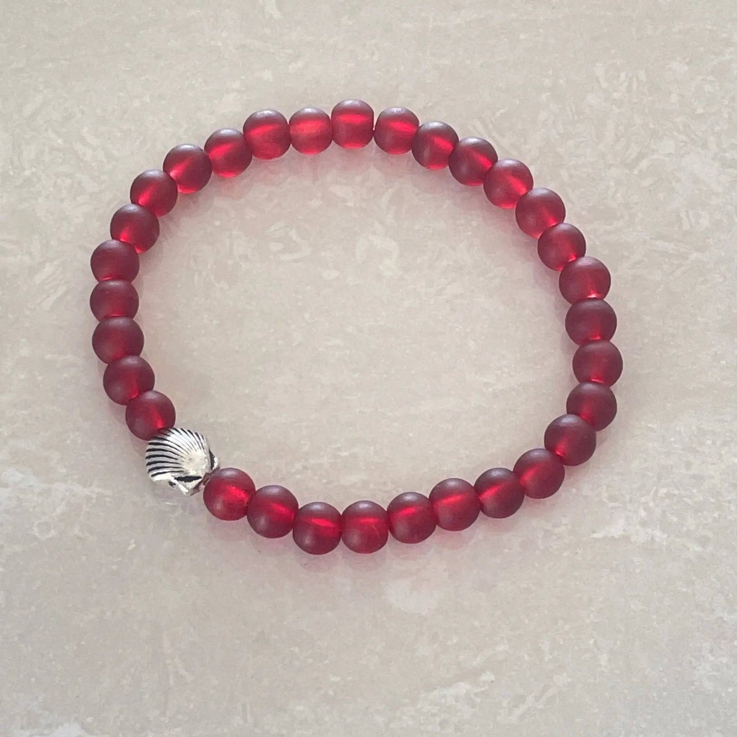 Scallop Sea Glass Bracelet - Uplift Beads