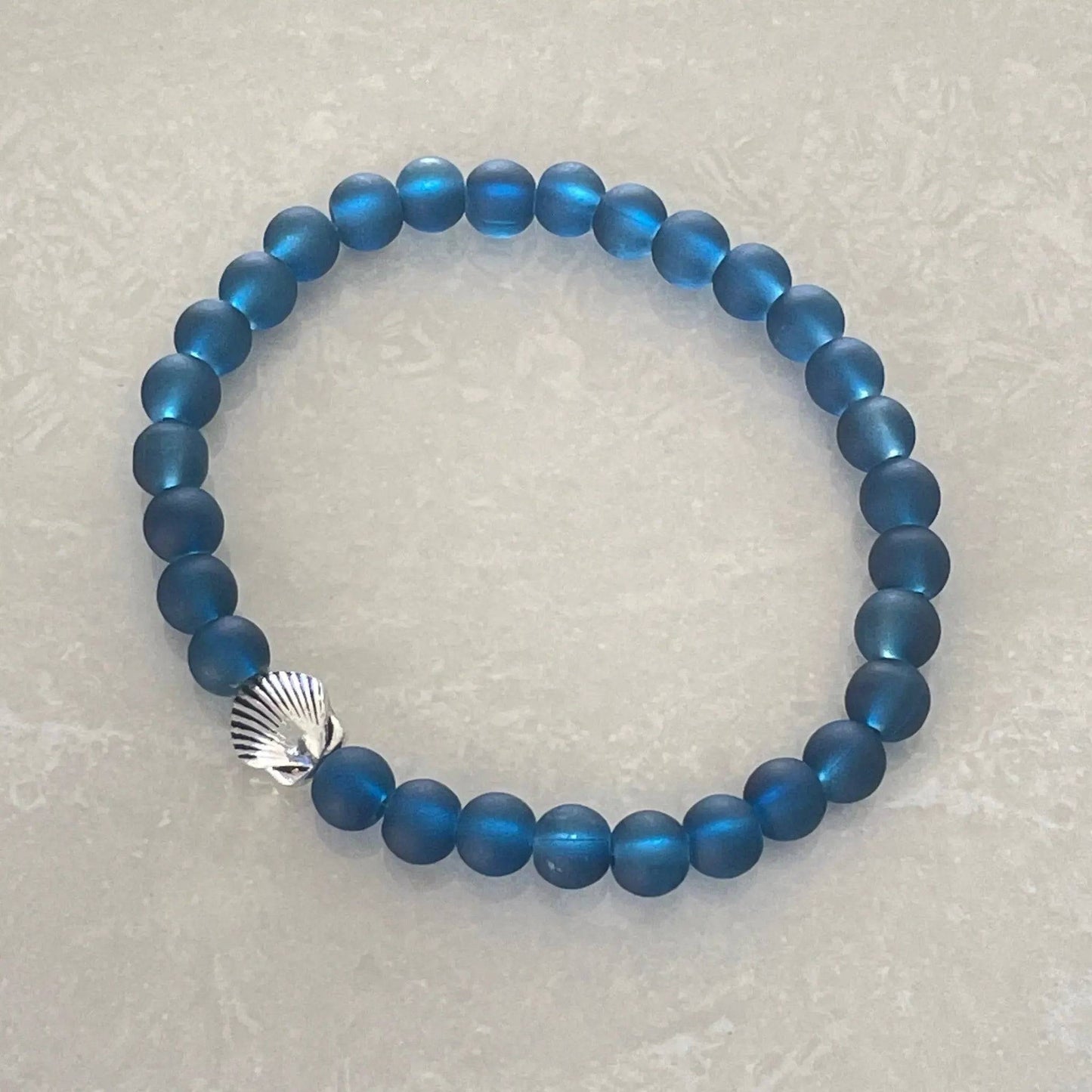 Scallop Sea Glass Bracelet - Uplift Beads