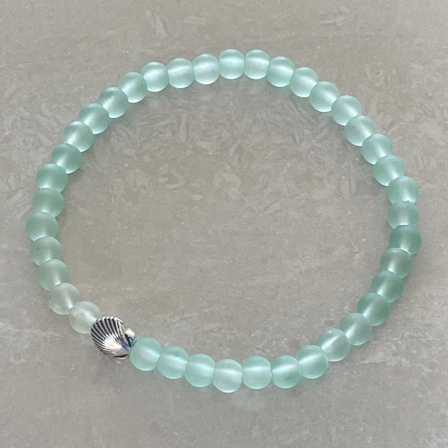 Scallop Sea Glass Bracelet - Uplift Beads