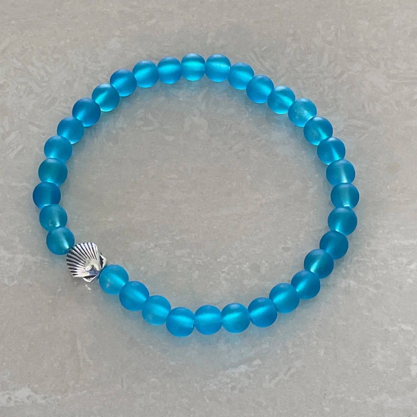 Scallop Sea Glass Bracelet - Uplift Beads