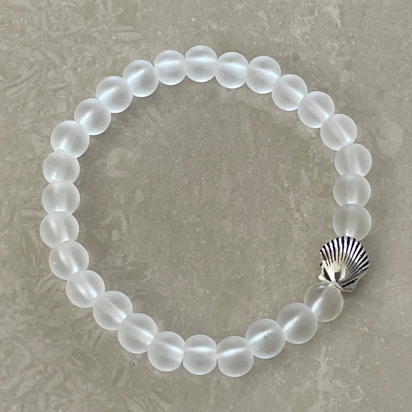 Scallop Sea Glass Bracelet - Uplift Beads
