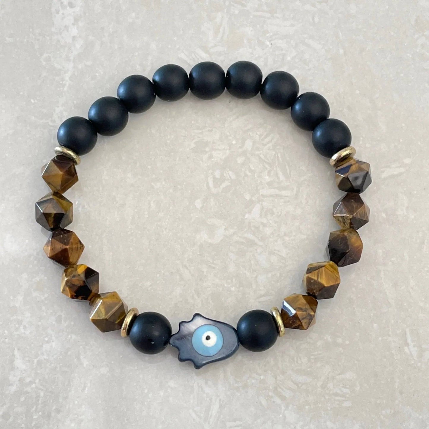 Tiger Eye Hamsa Bracelet - Uplift Beads