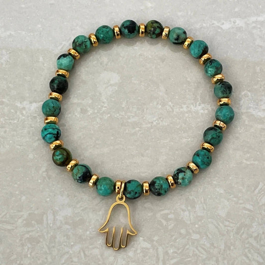 African Turquoise Energy Bracelet - Uplift Beads