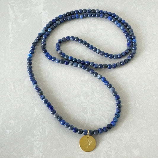 Lapis Lazuli Wrap Necklace