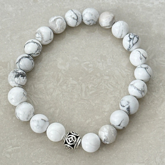 Howlite Healing Stone Bracelet - Uplift Beads