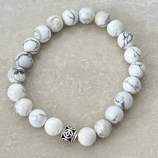 Howlite Healing Stone Bracelet - Uplift Beads