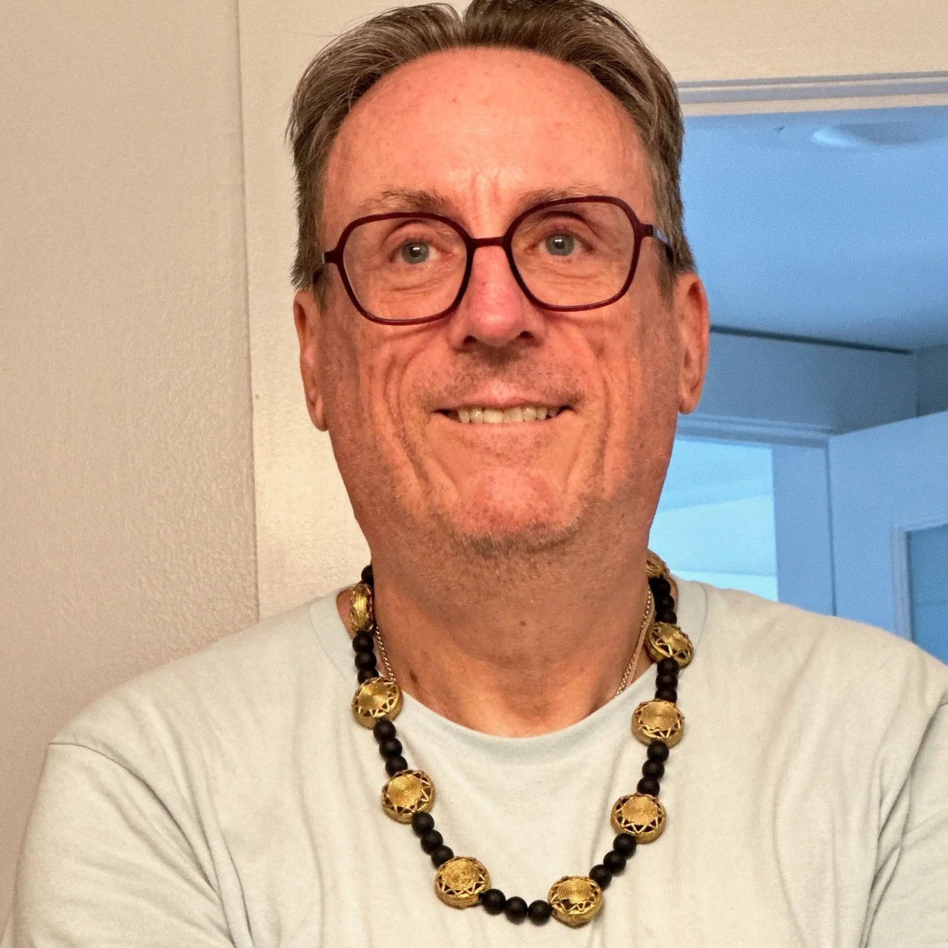 African Circular Star Necklace - Uplift Beads