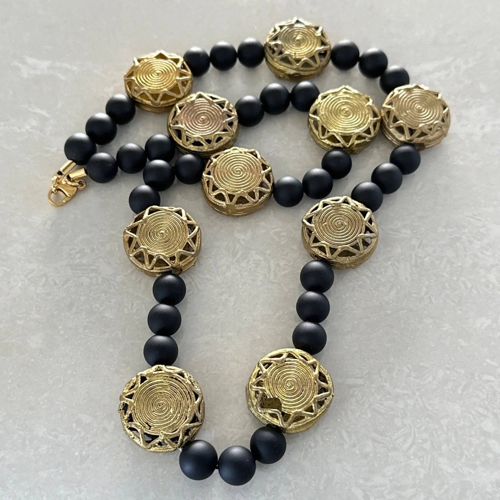 African Circular Star Necklace - Uplift Beads