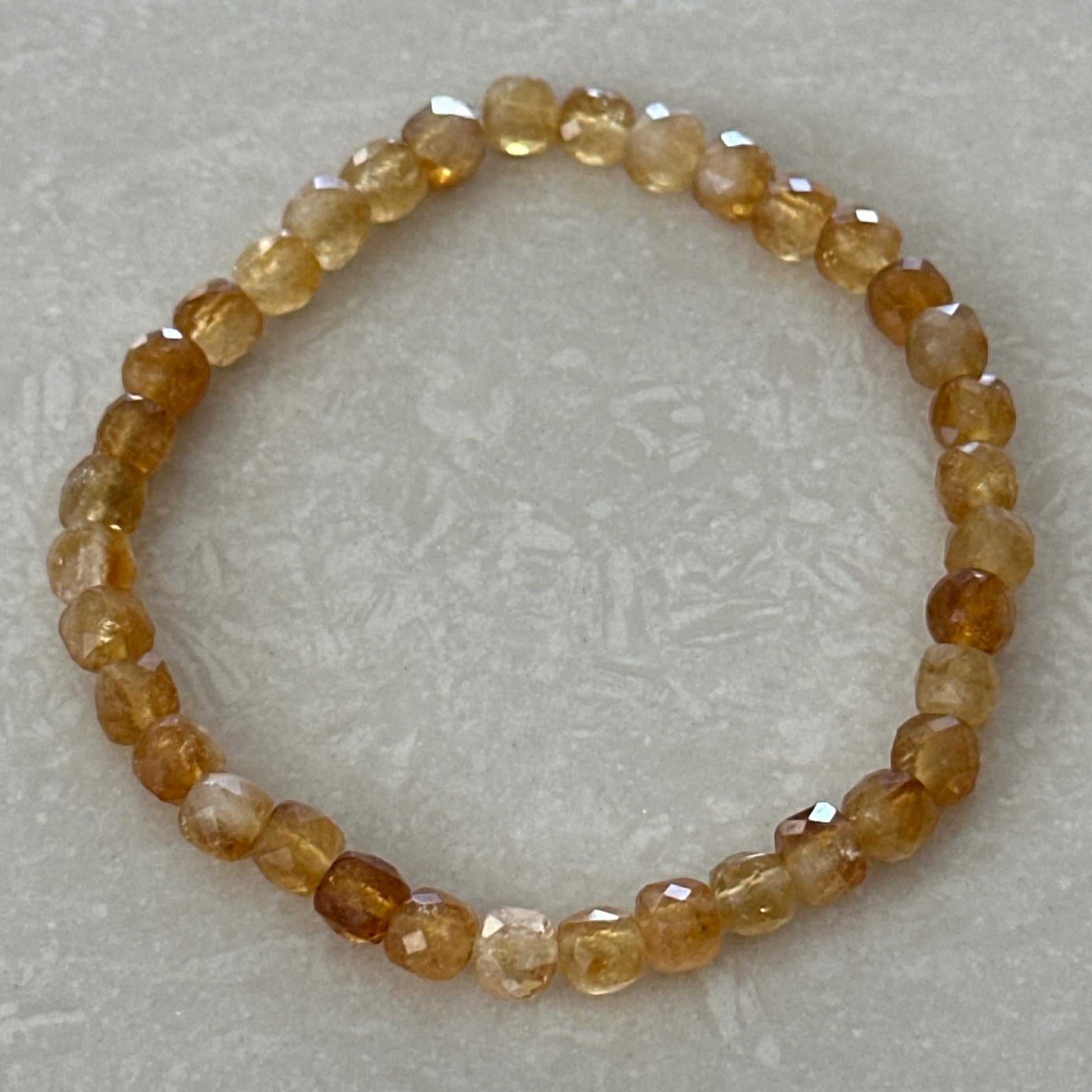 Handmade Citrine Bracelet for joy and prosperity - Uplift Beads