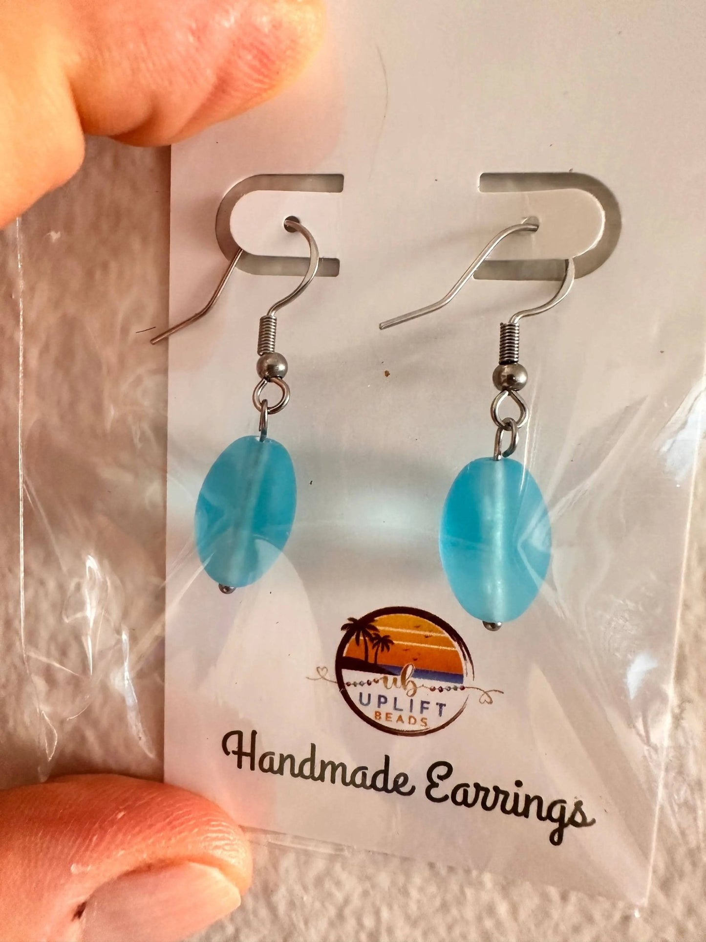 Cultured Sea Glass Earrings - Uplift Beads