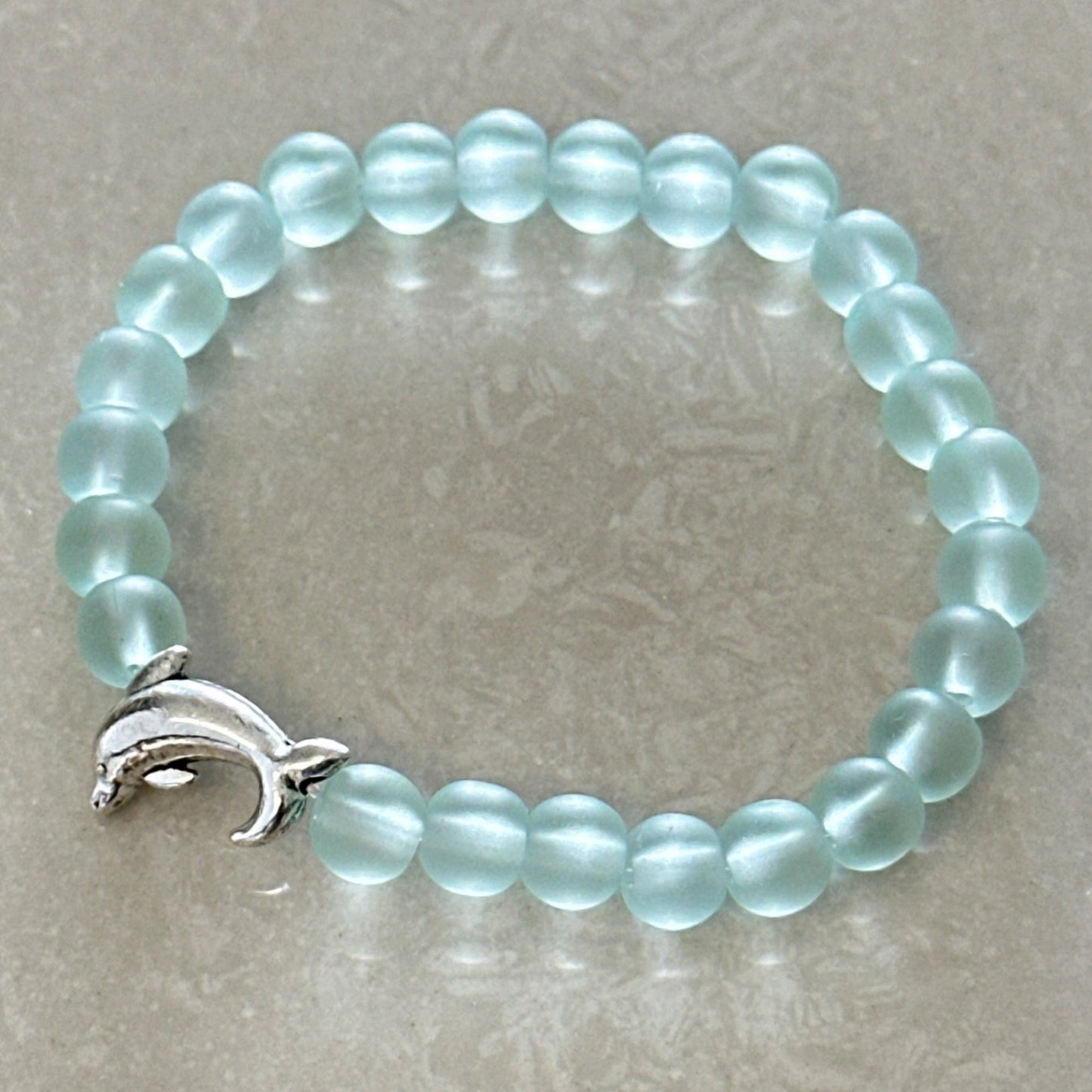 Dolphin Sea Glass Bracelet - Uplift Beads