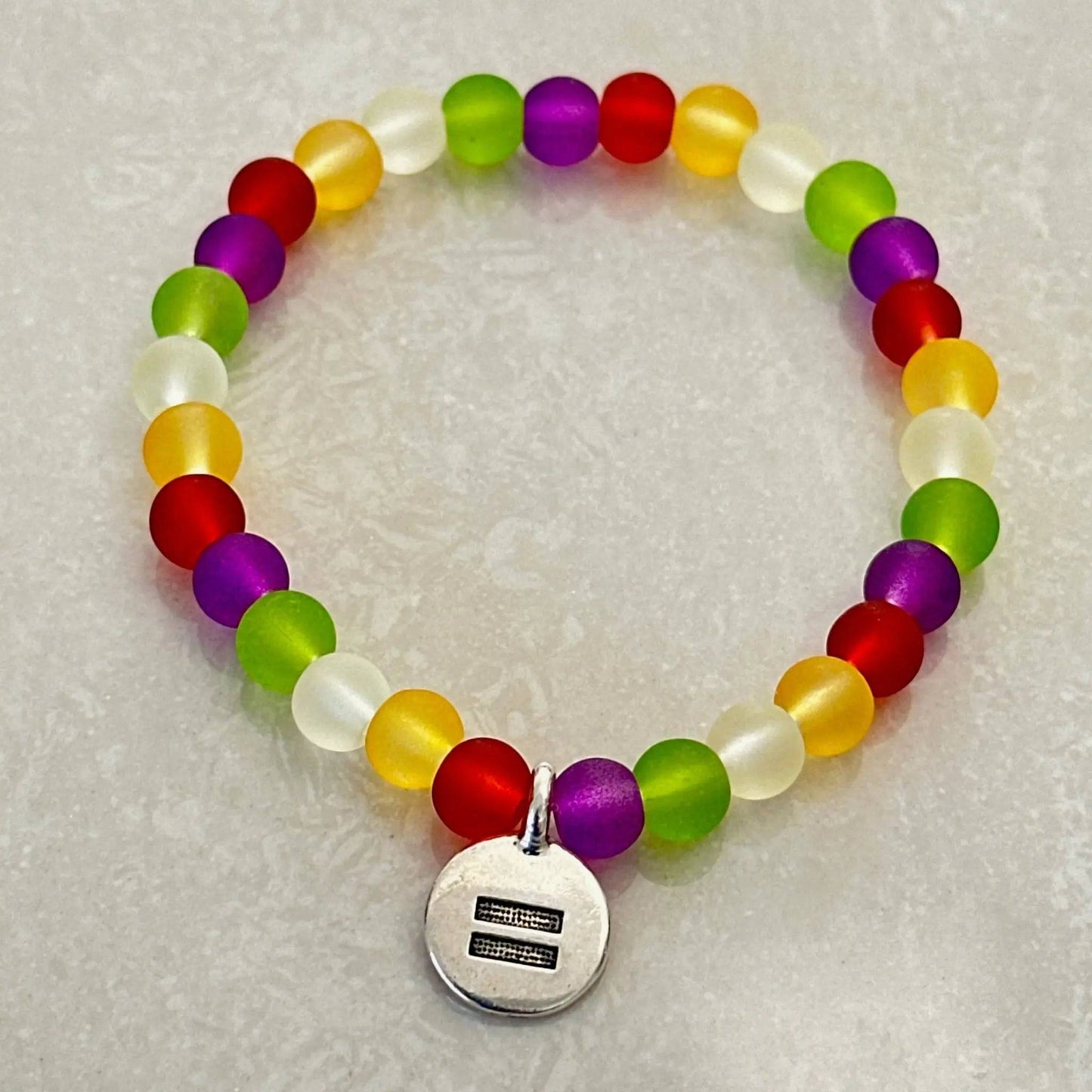 Equality Sea Glass Bracelet - Uplift Beads