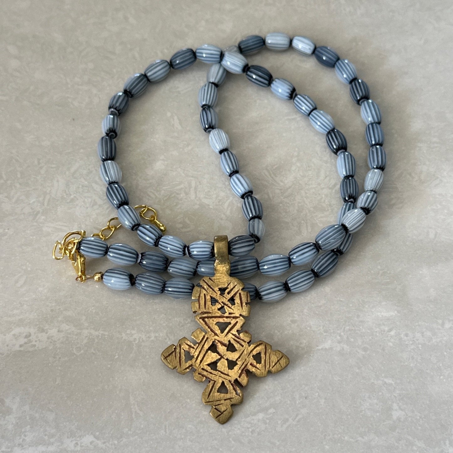 Ethiopian Cross Necklace - Uplift Beads