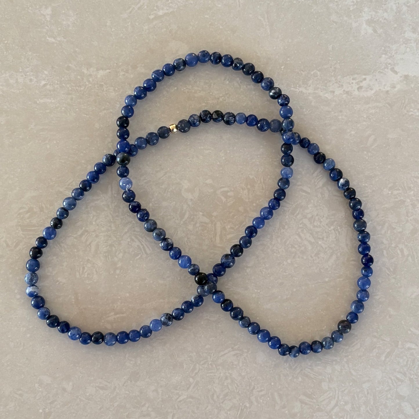 Sodalite Gemstone wrap bracelet and necklace 2-in-1 jewelry - Uplift Beads LLC