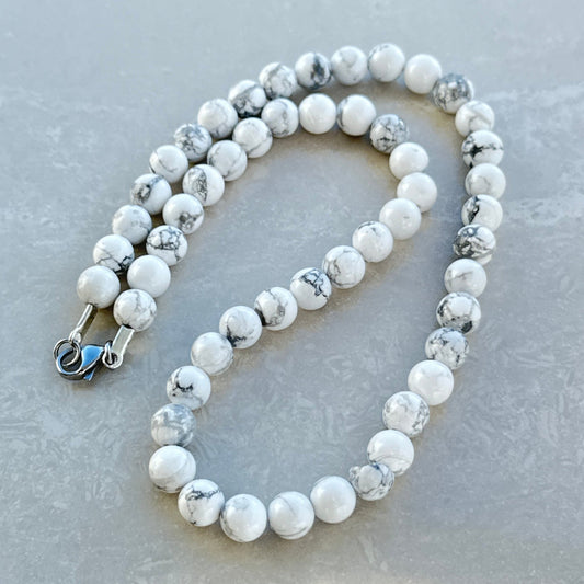 Howlite Necklace - Uplift Beads