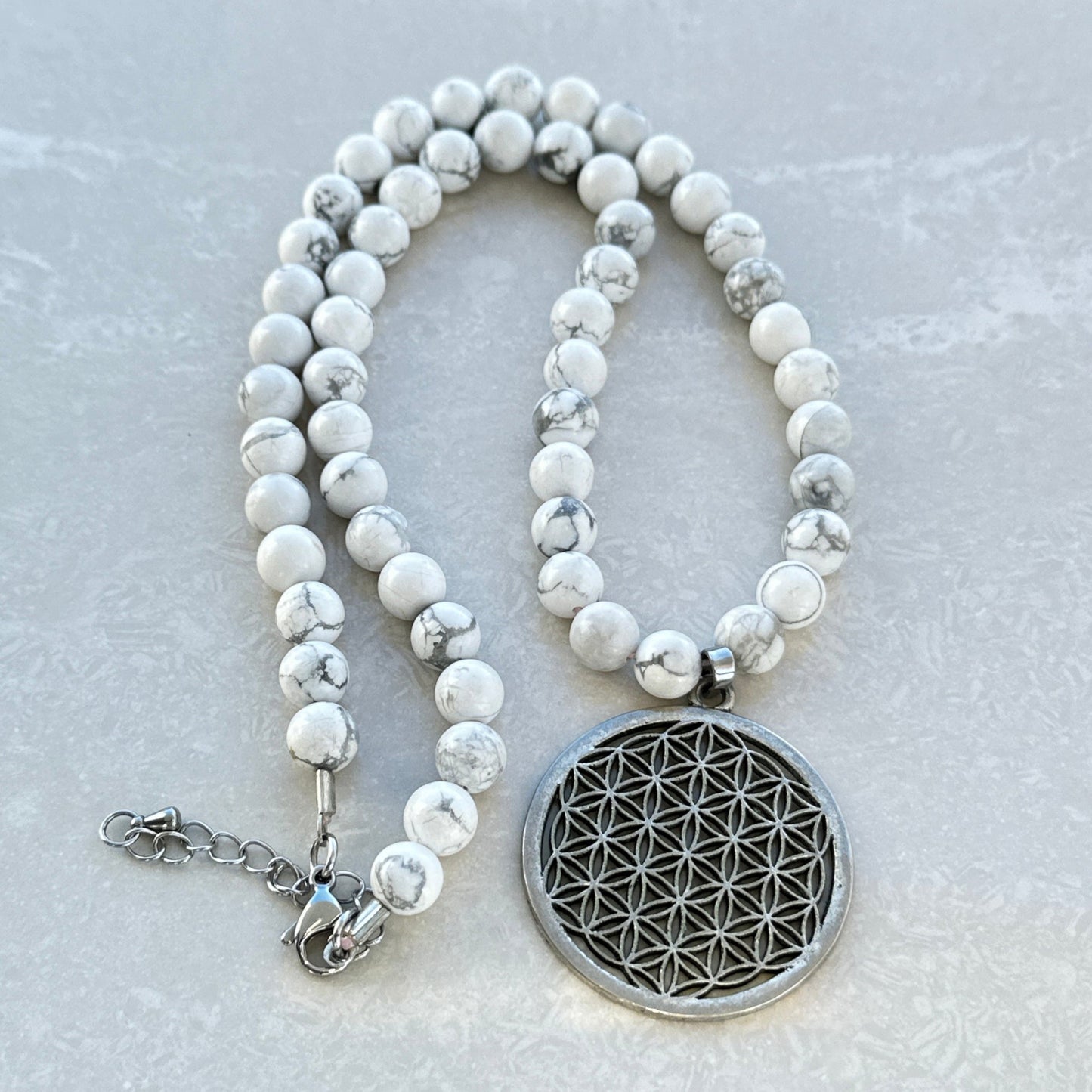 Howlite Necklace - Uplift Beads