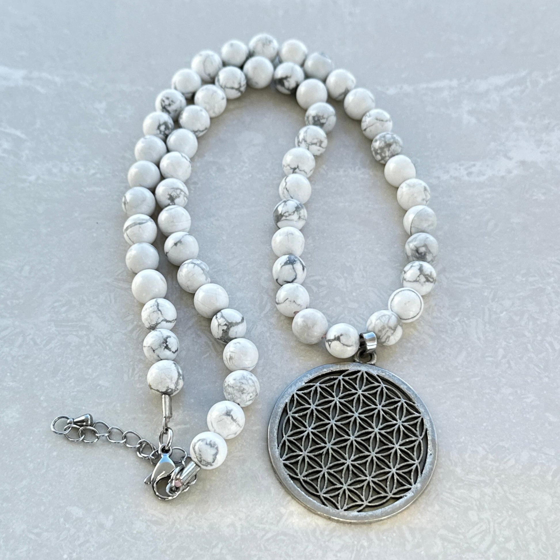 Howlite Necklace - Uplift Beads