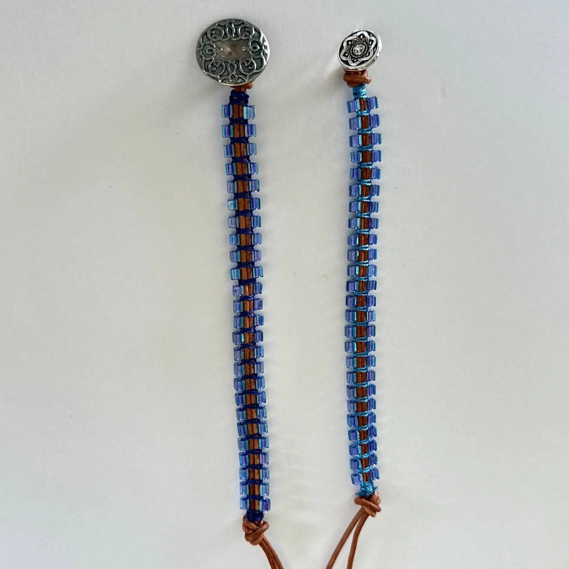 Leather Macrame Bead Bracelet - Uplift Beads