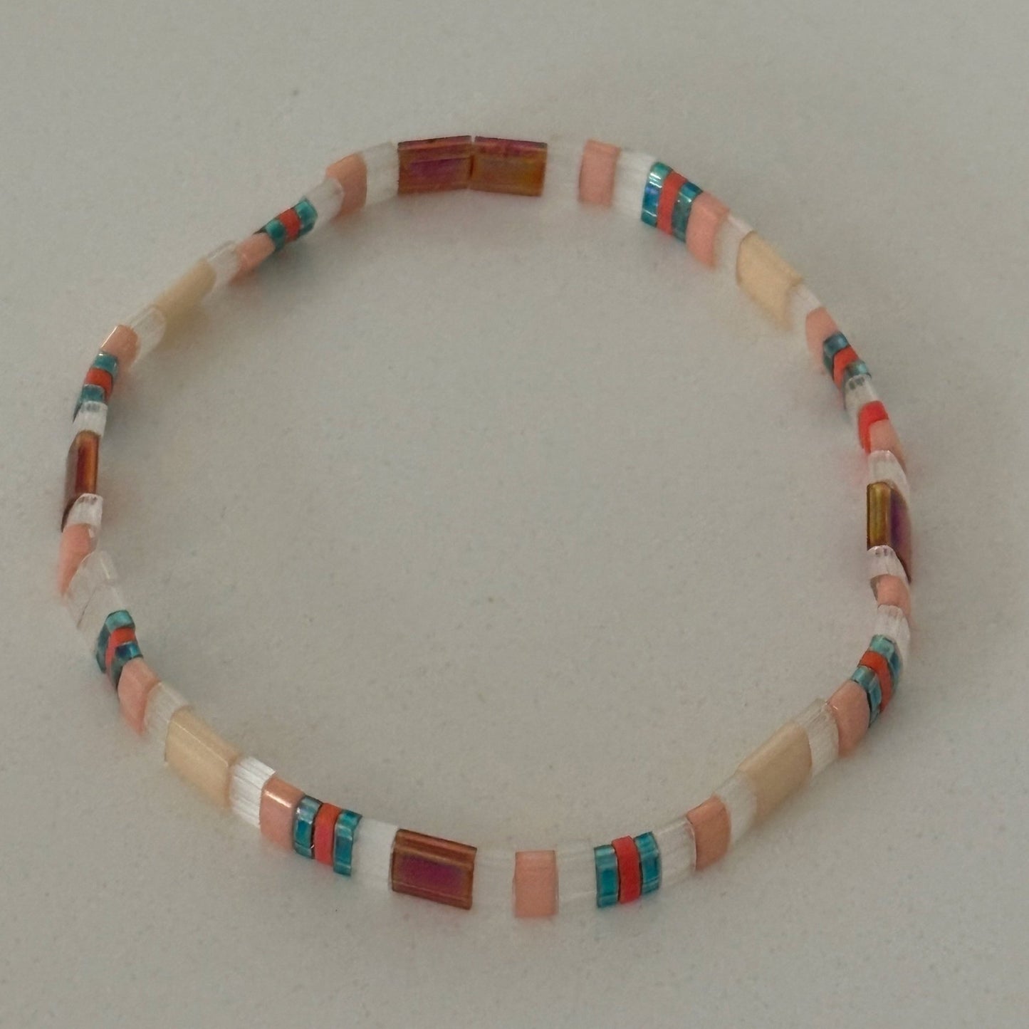 Miyuki Bead Stretch Bracelet – Handmade Seed & Tila Bead Jewelry - Uplift Beads LLC