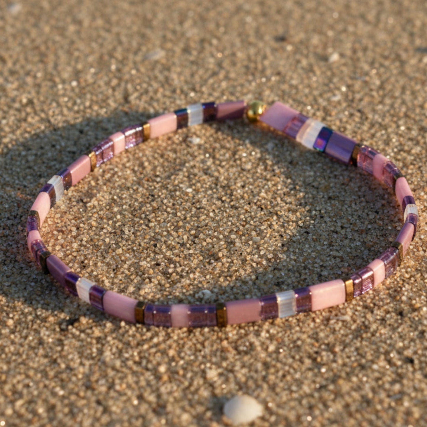 Miyuki Bead Stretch Bracelet – Handmade Seed & Tila Bead Jewelry - Uplift Beads LLC
