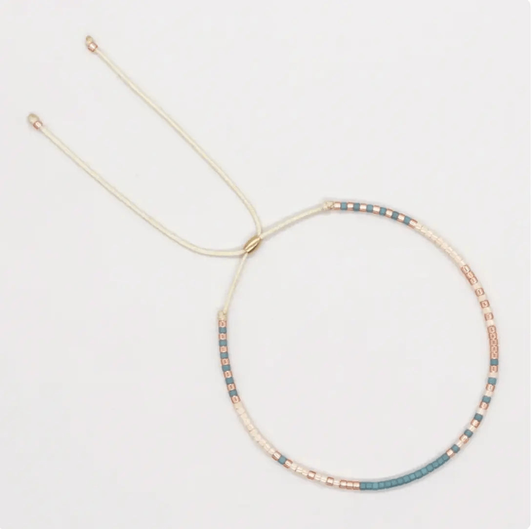 djustable miyuki bead bracelet- Uplift Beads