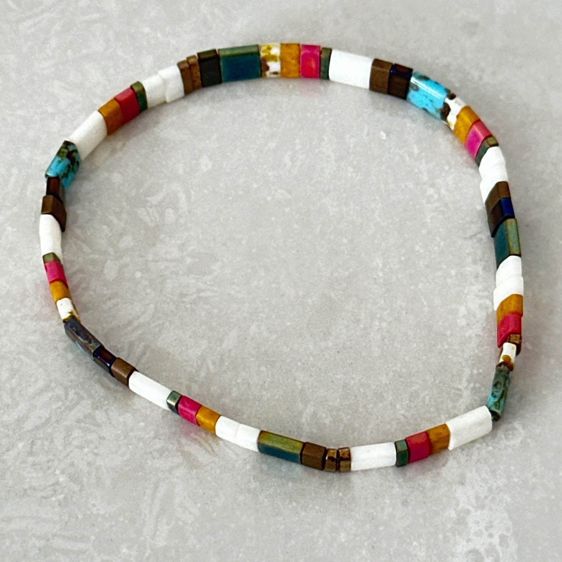 Miyuki Tila Bead Bracelet - Uplift Beads