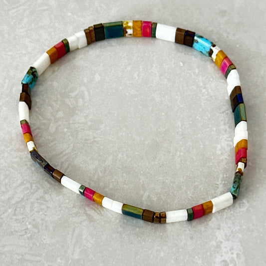 Miyuki Tila Bead Bracelet - Uplift Beads