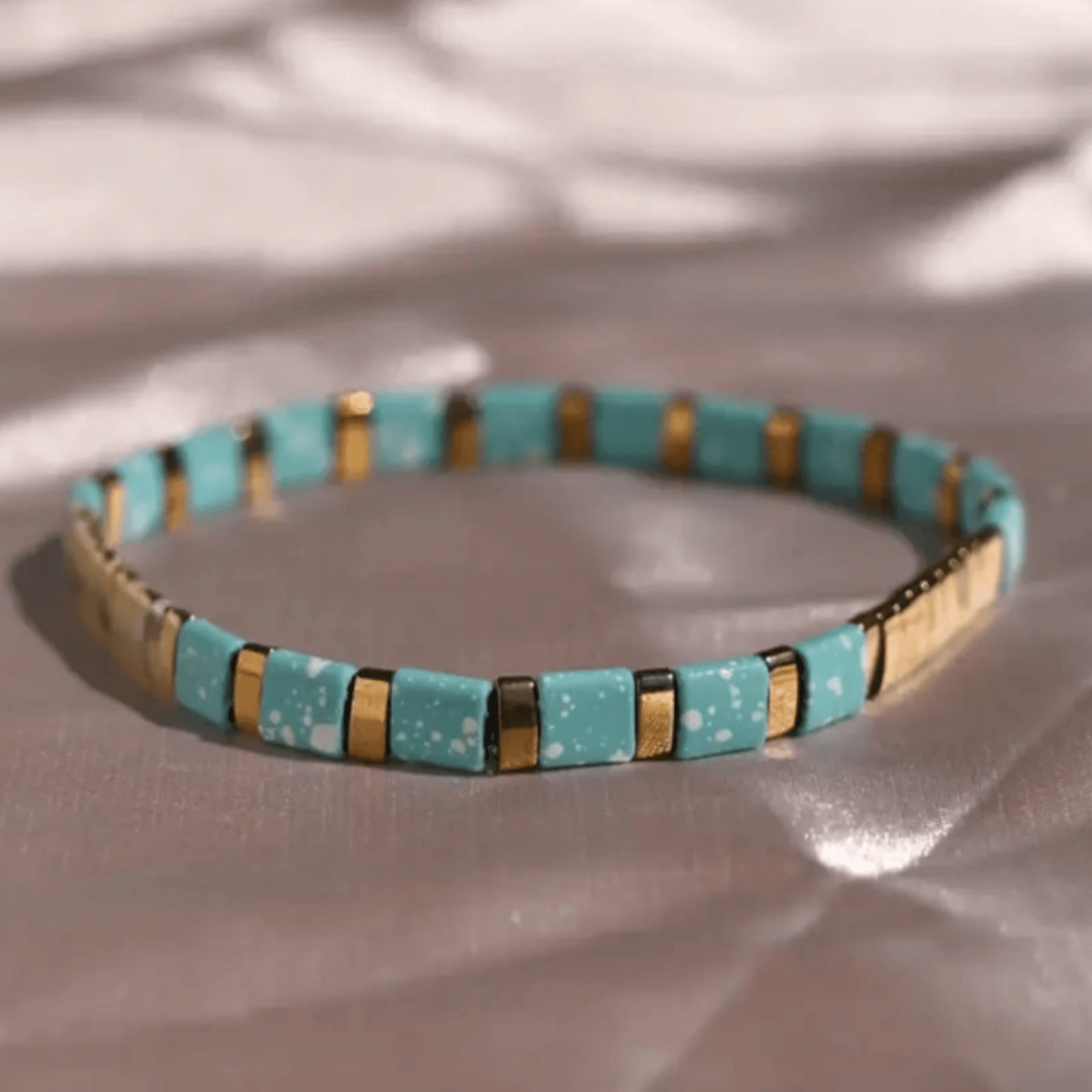 Miyuki Tila Bead Bracelet - Uplift Beads